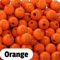 Holzperlen 10mm orange